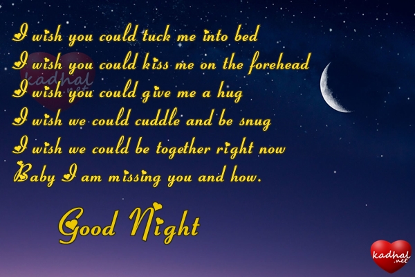 Good Night Wishes for Lover - Kadhal.net