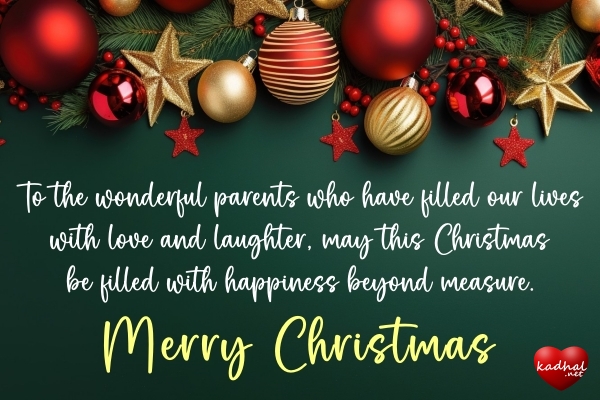 Christmas Wishes for Parents
