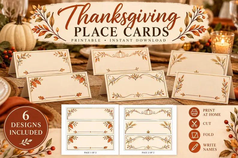 Turkey Place Cards